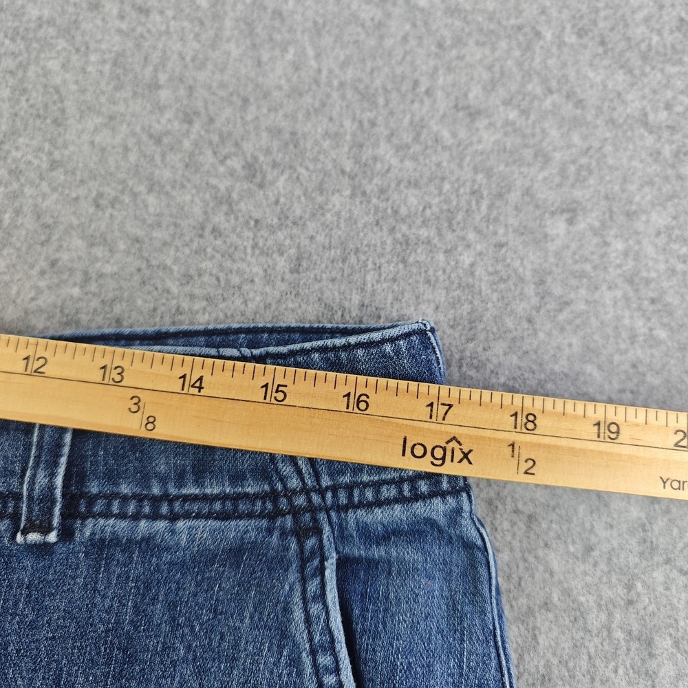 Pilcro Anthropologie Jeans Women's 34x31 (31 Tag) Blue Wide Leg High Rise - Picture 5 of 10